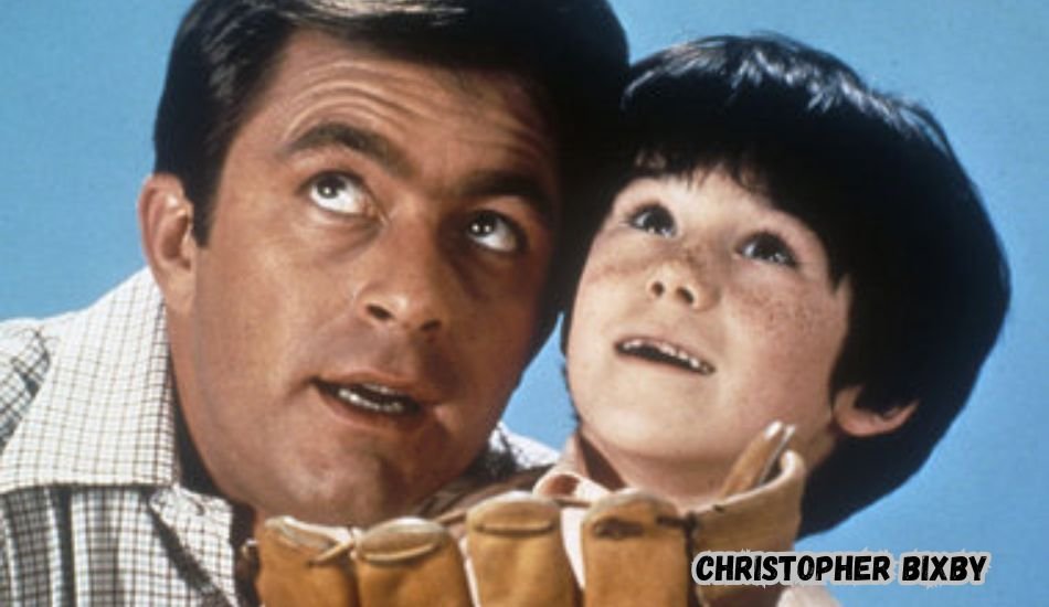 Young Christopher Bixby smiling with his parents, Bill Bixby and Brenda Benet.