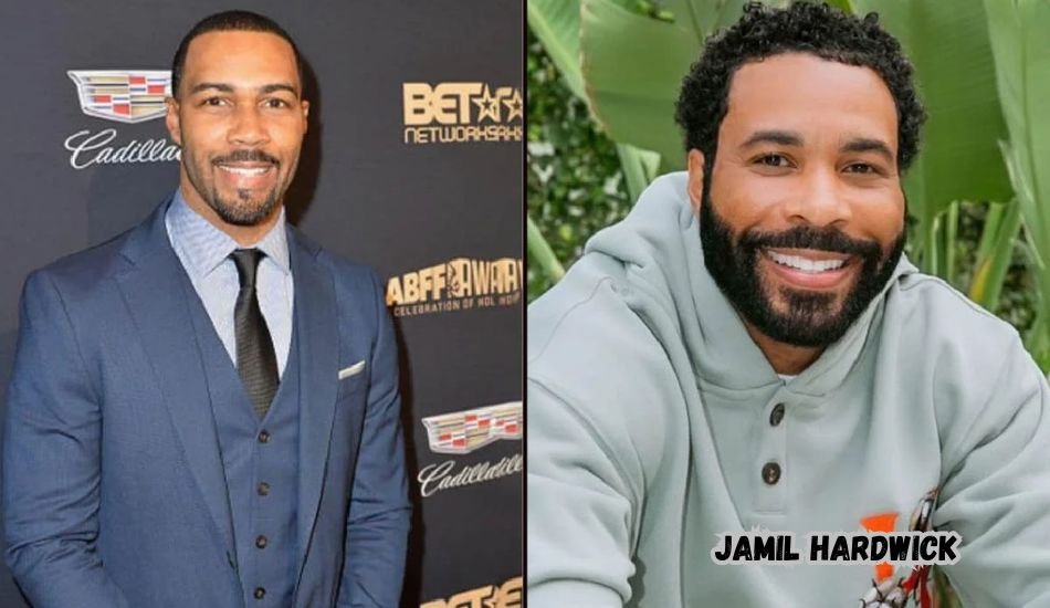 Jamil Hardwick smiling in a casual suit at an event