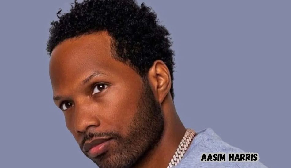 Aasim Harris smiling in casual wear