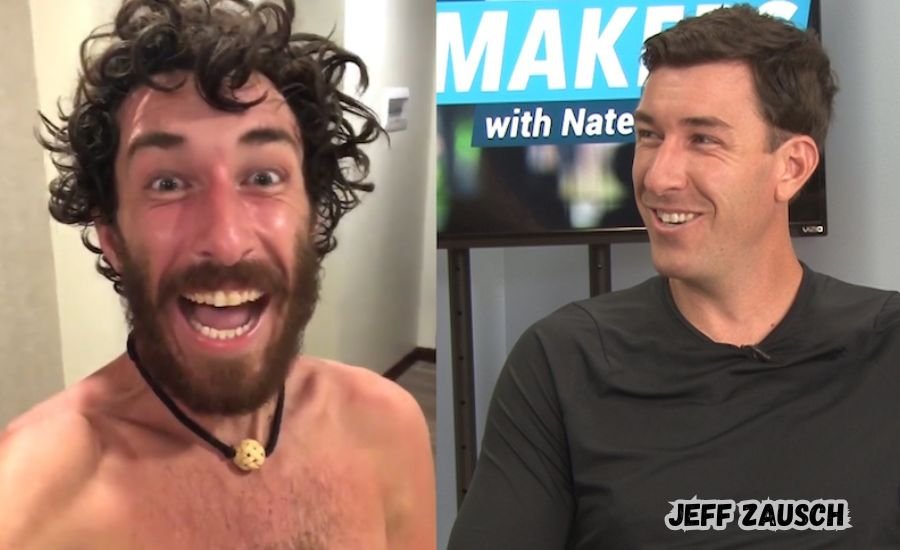 Jeff Zausch with a bowling trophy.