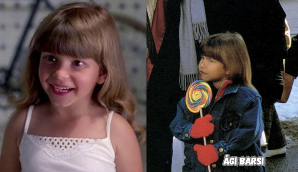 Ági Barsi on a 1980s film set.